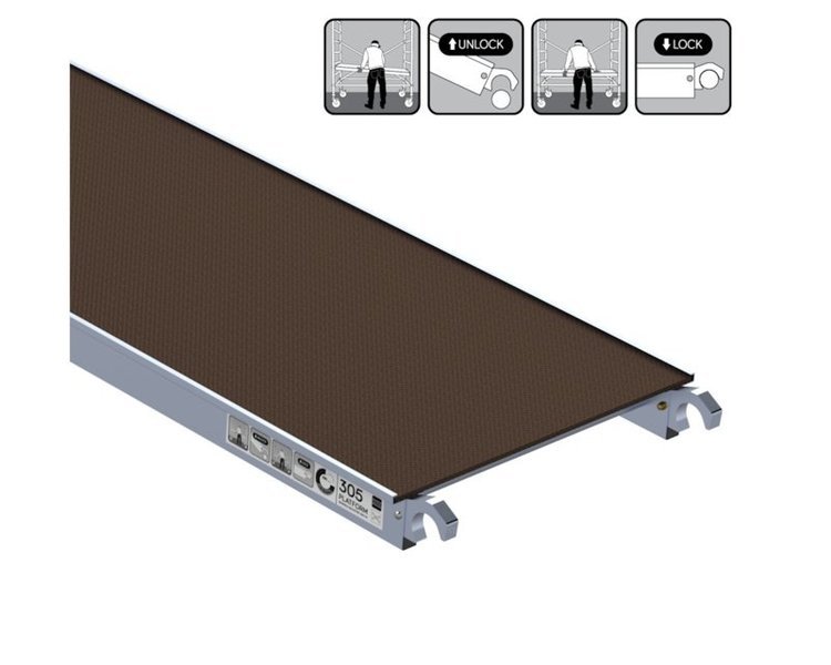 Alu-Top Platform 305 Zonder Luik