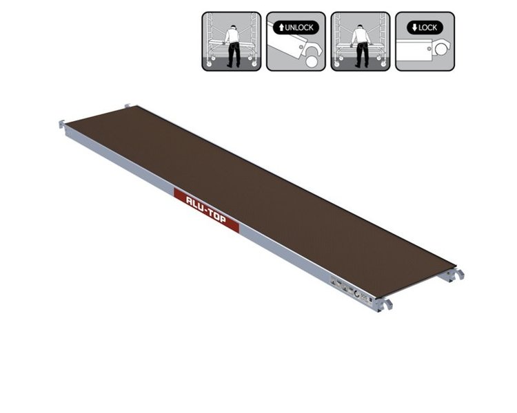 Alu-Top Platform 400 Zonder Luik