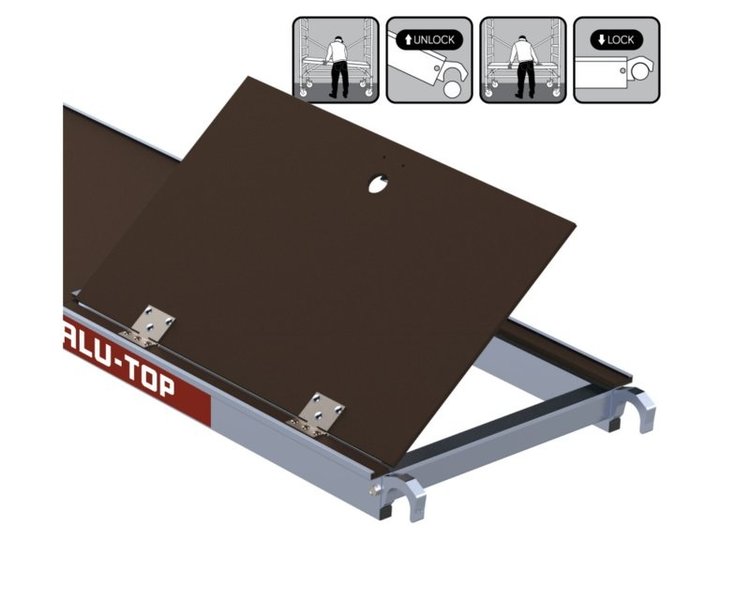 Alu-Top Platform 190 Met Luik