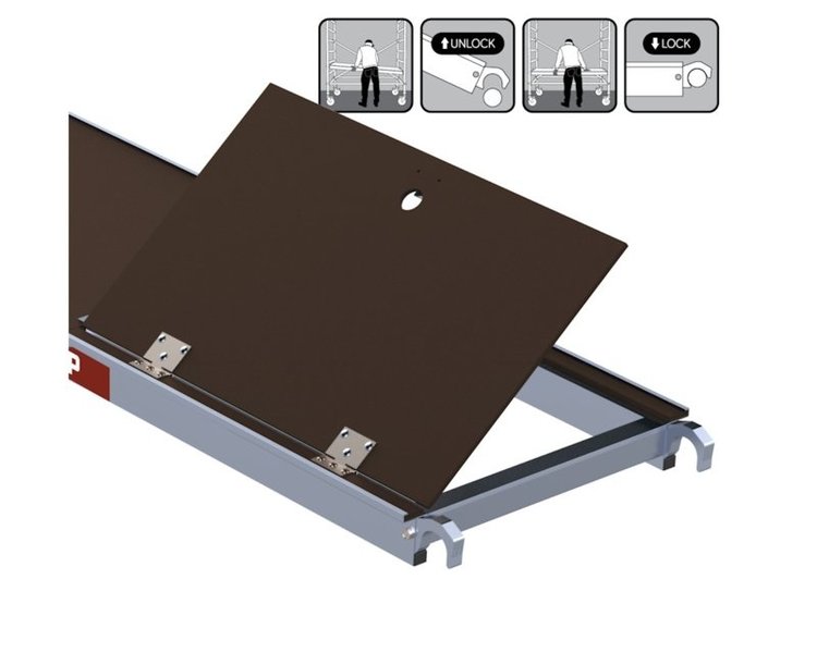 Alu-Top Platform 400 Met Luik