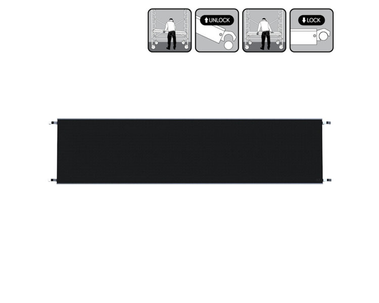 Alu-Top Platform Fiberdeck 2.50M Zonder Luik