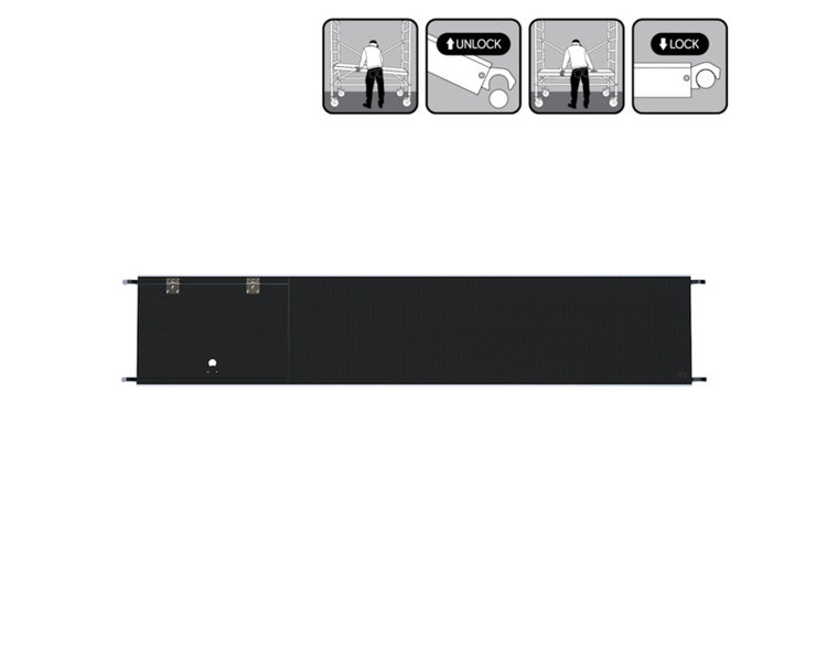 Alu-Top Platform Fiberdeck 3.05M Met Luik