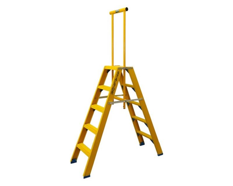 Staltor Dubbele Kunststof Trap 7 Treden (Vaste Beugel)