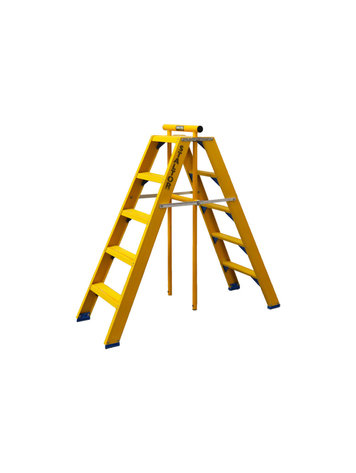 Staltor Dubbele Kunststof Trap 8 Treden (Inklap Beugel)