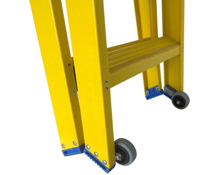 Staltor Dubbele Kunststof Trap 10 Treden (Inklap Beugel)