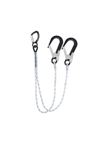 Kratos Kernmantellijn 1M + 2x Steiger/Karabijnhaak