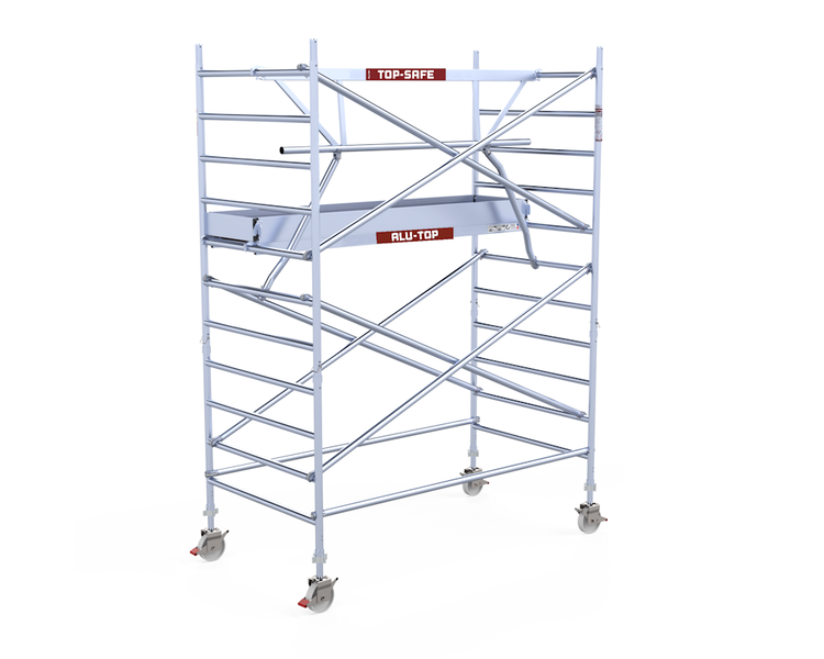 Alu-Top Rolsteiger Enkelzijdige voorloopleuning 135 X 250 X 4,20