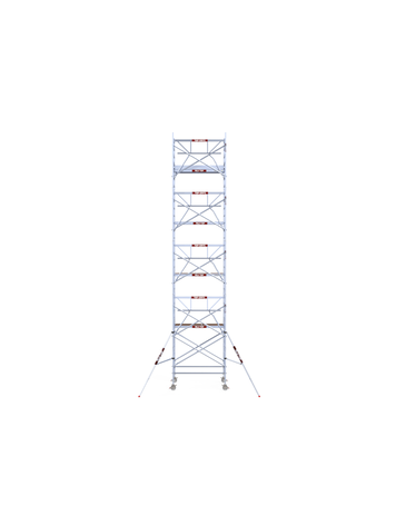 Alu-Top Rolsteiger Enkelzijdige voorloopleuning 135 X 190 X 10,20