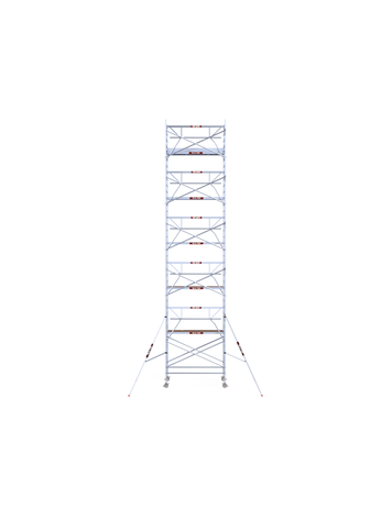 Alu-Top Rolsteiger Enkelzijdige voorloopleuning 135 X 250 X 12,20