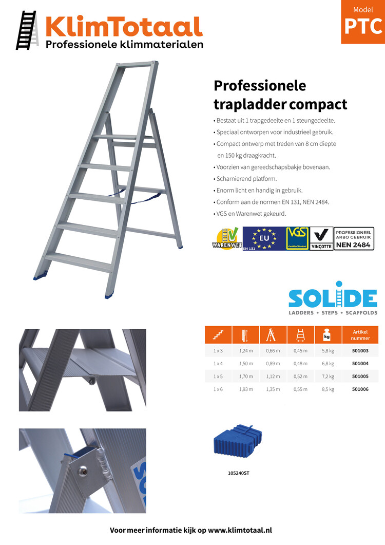 Solide Prof. Enkele Trap Compact 6 Tr.