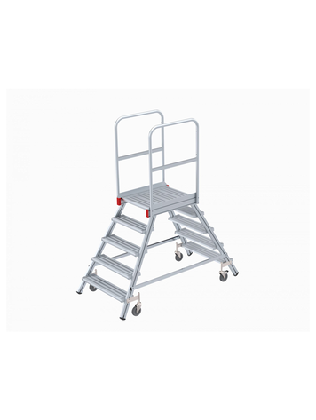 Euroline Mobiel Dubbele Bordes Trap 2x5 Treden