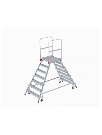 Euroline Mobiel Dubbele Bordes Trap 2x7 Treden