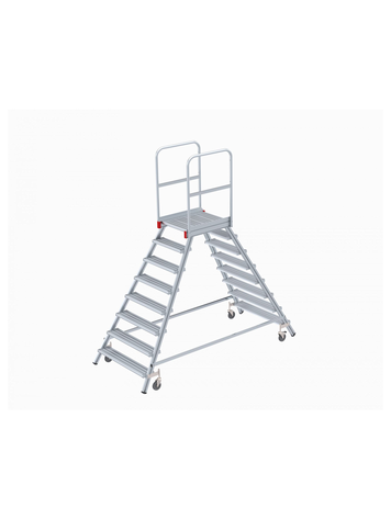 Euroline Mobiel Dubbele Bordes Trap 2x8 Treden