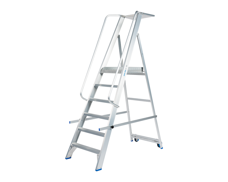 Solide Plooibaar Mobiel Platform 6 Treden