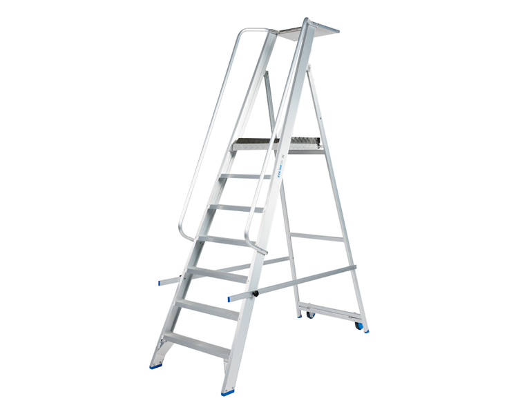 Solide Plooibaar Mobiel Platform 7 Treden