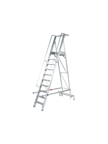 Solide Plooibaar Mobiel Platform 10 Treden