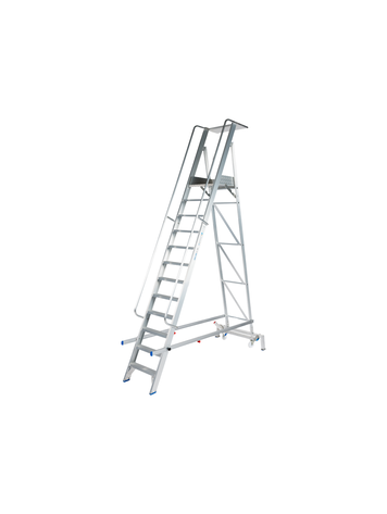 Solide Plooibaar Mobiel Platform 12 Treden