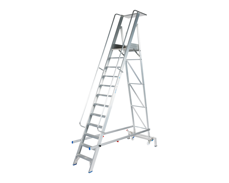 Solide Plooibaar Mobiel Platform 12 Treden