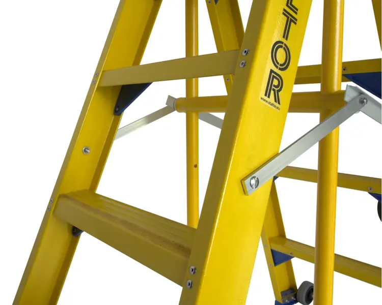 Staltor Dubbele Kunststof Trap 7 Treden (Inklap Beugel)