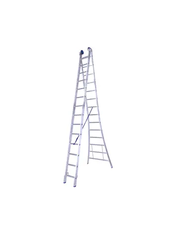 Solide Bouwladder 2X14 (Dubbelzetbaar)