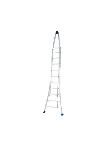 Solide Puntladder 2x8 + Gevelrollen