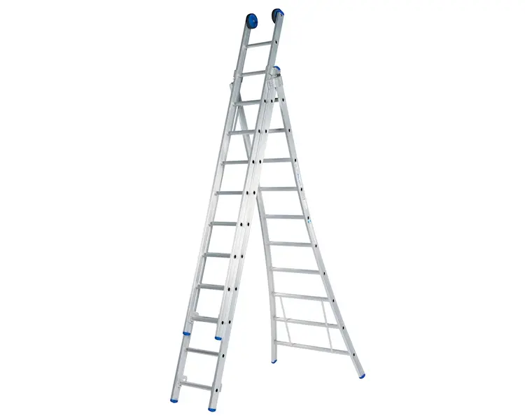 Solide Bouwladder 3x10