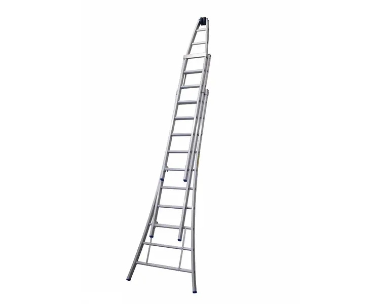 Solide Puntladder 3x10 + Gevelrollen