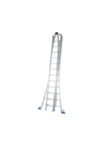Solide Puntladder 3x12 + Gevelrollen
