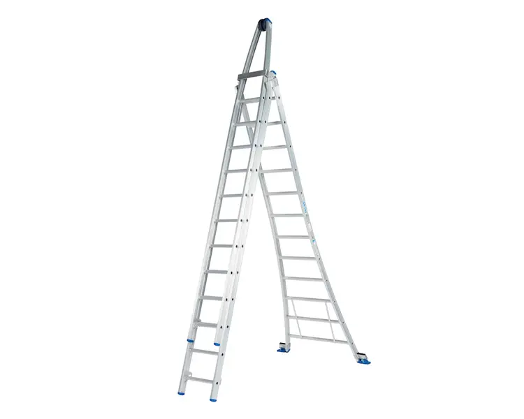Solide Puntladder 3x12 + Gevelrollen