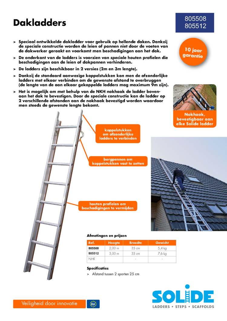 Solide Dakladder 2 Meter