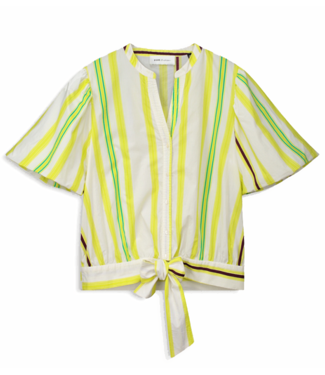 Pom Amsterdam Blouse Striped lemon