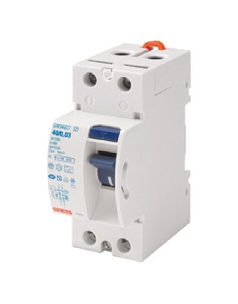 Gewiss Aardlekschakelaar 2 Pol.