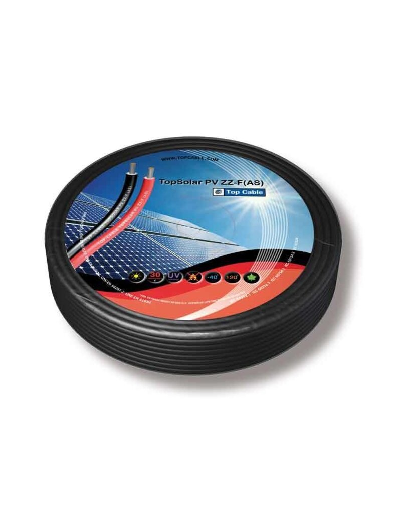 Top Cable Solarkabel 6mm² Rollen 100 mtr.  Cca-s1d2a1