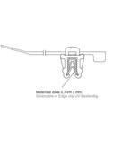 FDM Solar edge clip (UV-bestendig) 100 stuks