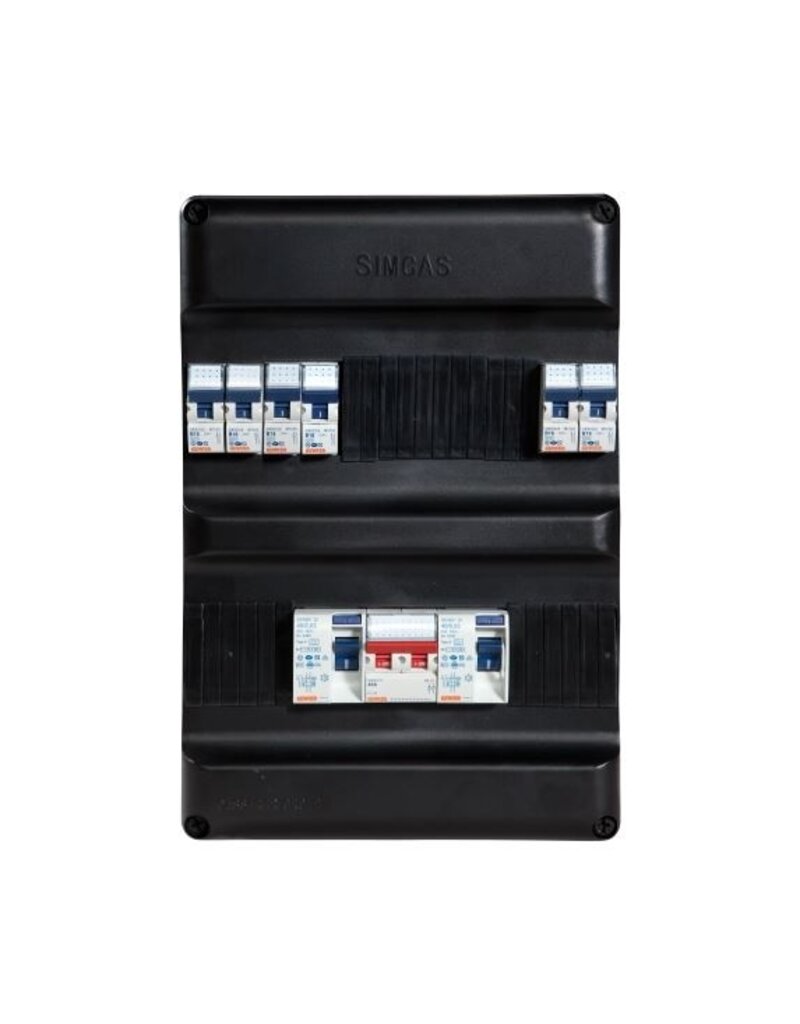 Gewiss Groepenkast 1Fase 230V / 2x Aardlek / 6x Groep