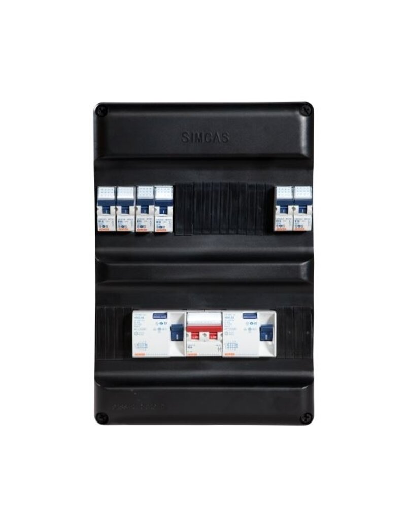 Gewiss Groepenkast 3Fase 400V / 2x Aardlek / 6x Groep