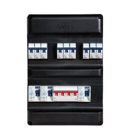 Gewiss Groepenkast 3Fase 400V / 3x Aardlek / 9x Groep