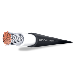 Top Cable 6mm² rol zwart 100mtr.