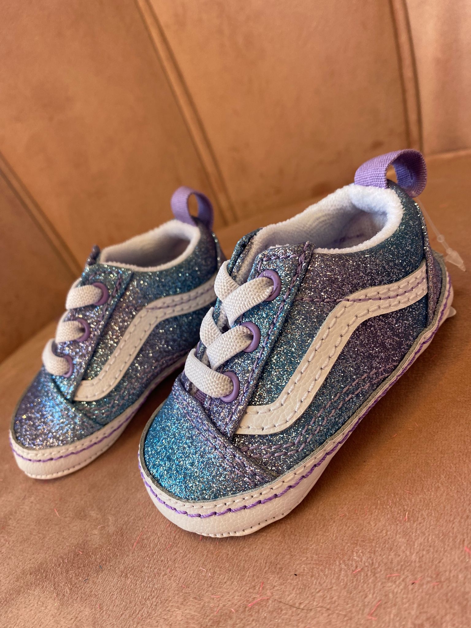 glitter blue vans