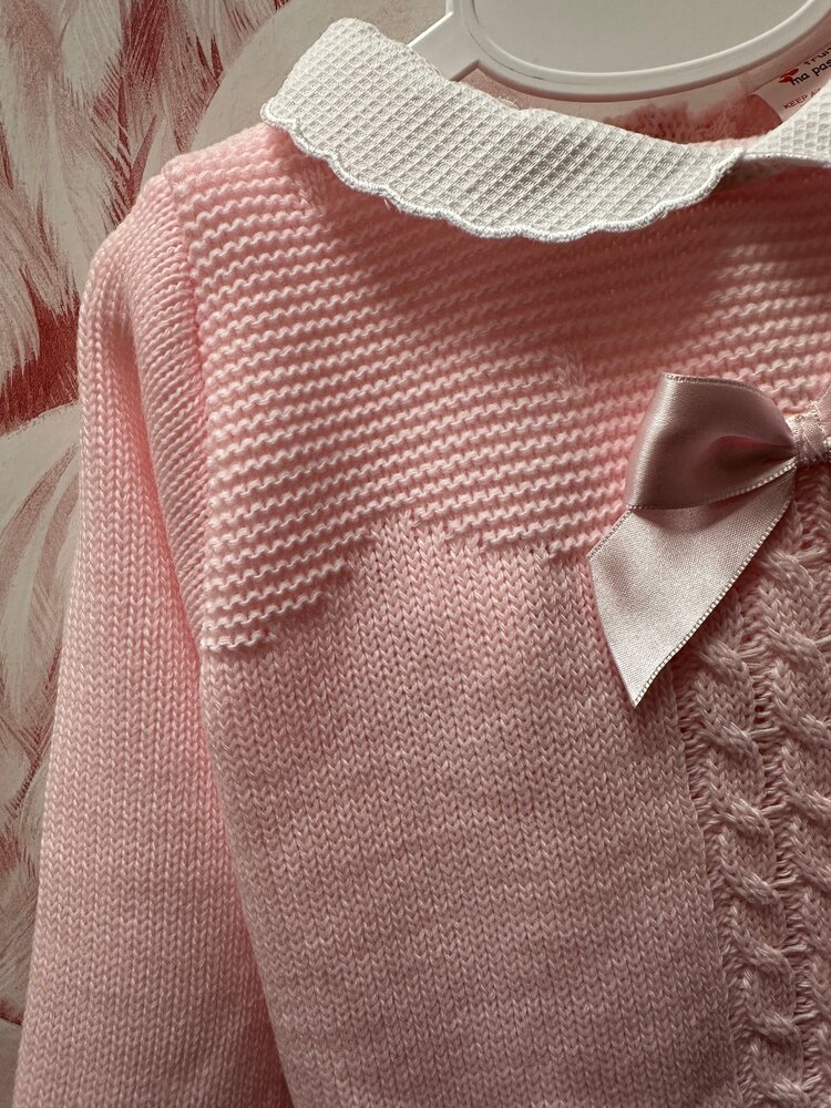 BABY BOW KNITTED SET