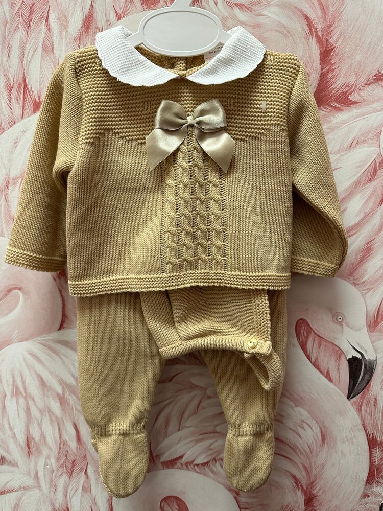 BABY BOW KNITTED SET
