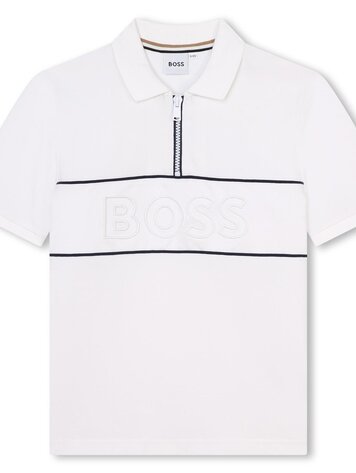 POLO BOSS FINE LINE WHITE