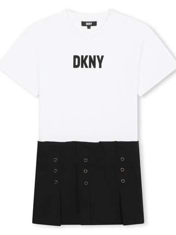 DRESS DKNY BLACK WHITE