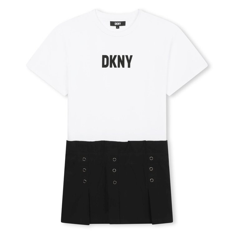 DRESS DKNY BLACK WHITE