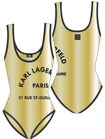 SWIMSUIT KARL GOLD LOOK