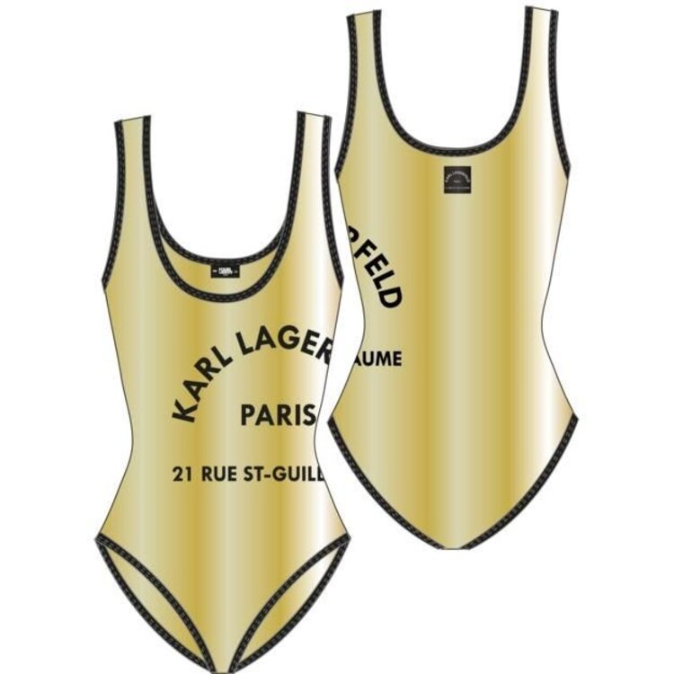 SWIMSUIT KARL GOLD LOOK