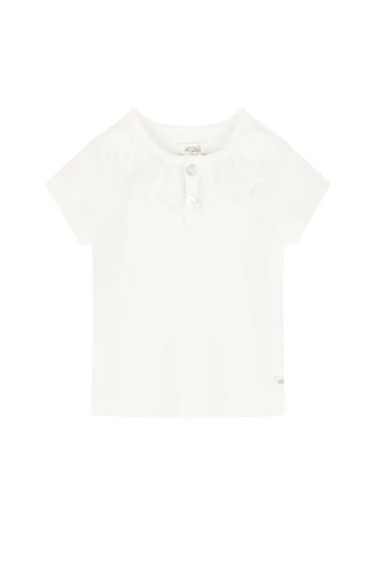 NAYMIE FRILLY NECK T-SHIRT