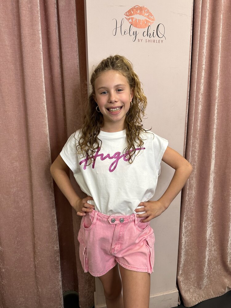 MEISJES CARGO SHORT ROZE