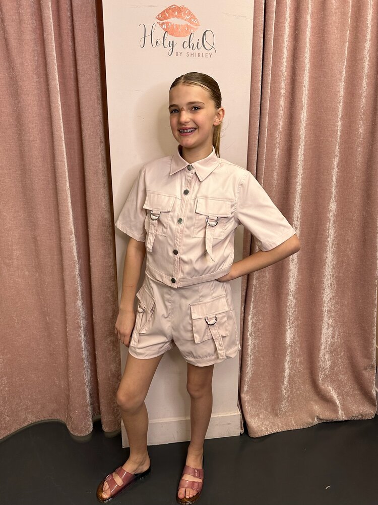 MEISJES SET CARGO SHORT