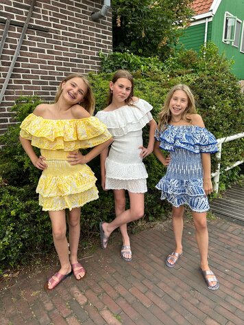 MEISJES SET BRODERIE